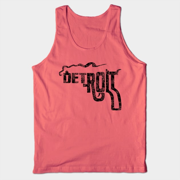 Detroit (Vintage/Distressed) Tank Top by n23tees